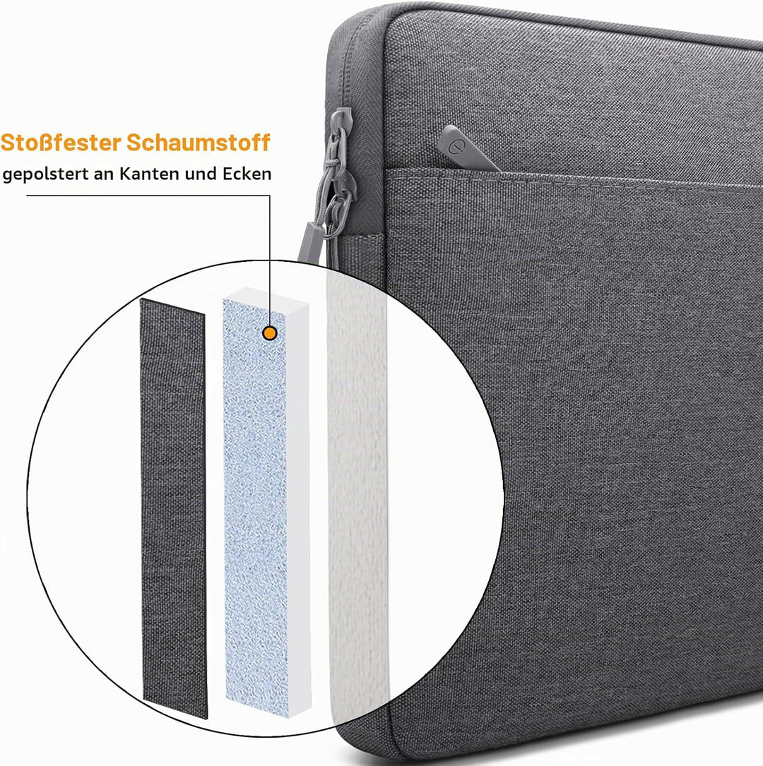 TECOOL 14 Zoll Laptoptasche Hülle für 14 Zoll Acer Asus Dell Lenovo Thinkpad Ideapad HP Notebook Chr