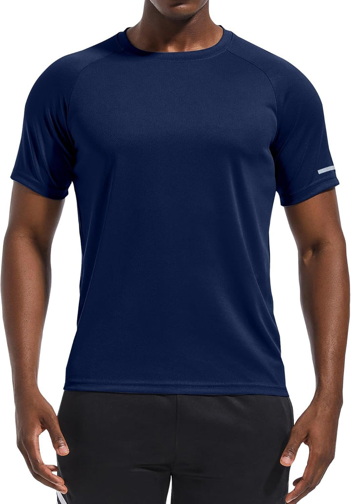 Holure 3 or 5er Pack Herren Sports Tshirts Atmungsaktiv Schnelltrocknend Kurzarm T-Shirts Funktionss