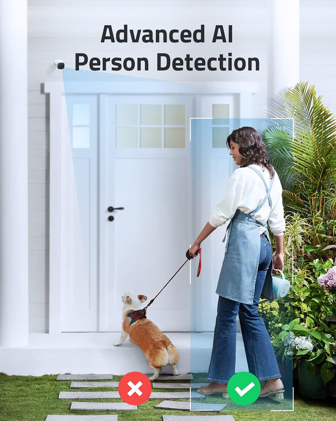 eufy Security SoloCam E40, Sicherheitskamera für Draussen, WLAN, kabellos, Personenerkennung KI, Bei