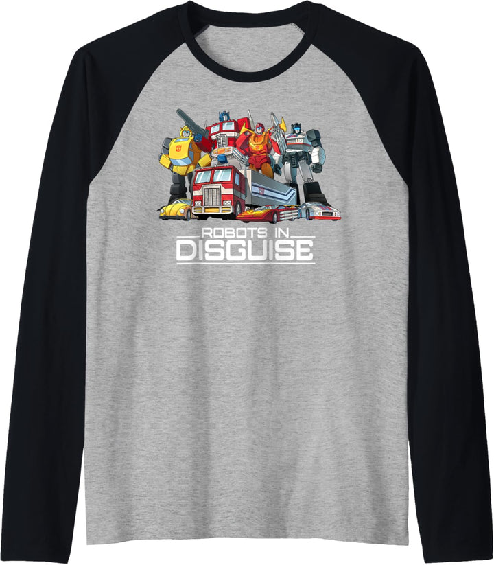 Transformers Robots In Disguise Vintage Retro Autobots Group Raglan