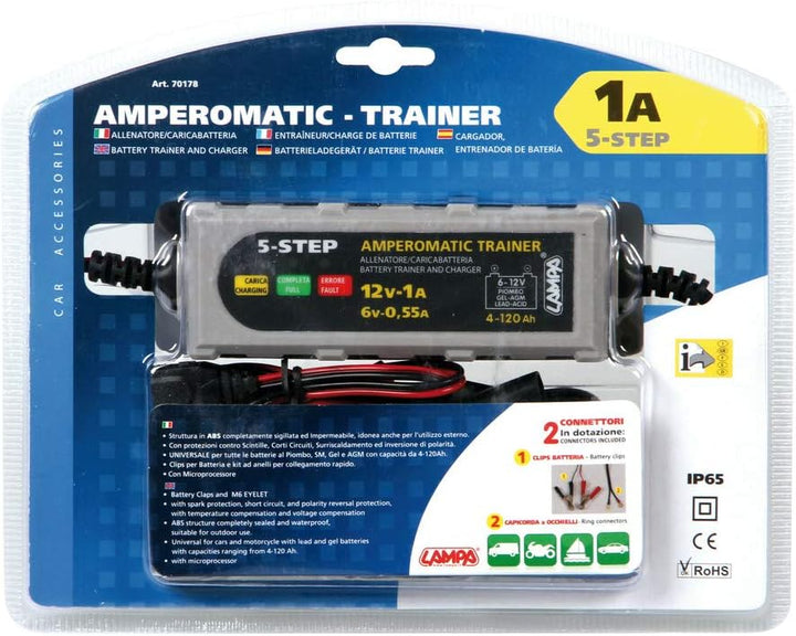 Lampa 70178 Amperomatic Akku-Trainer, 6/12 V, 0,55/1 A