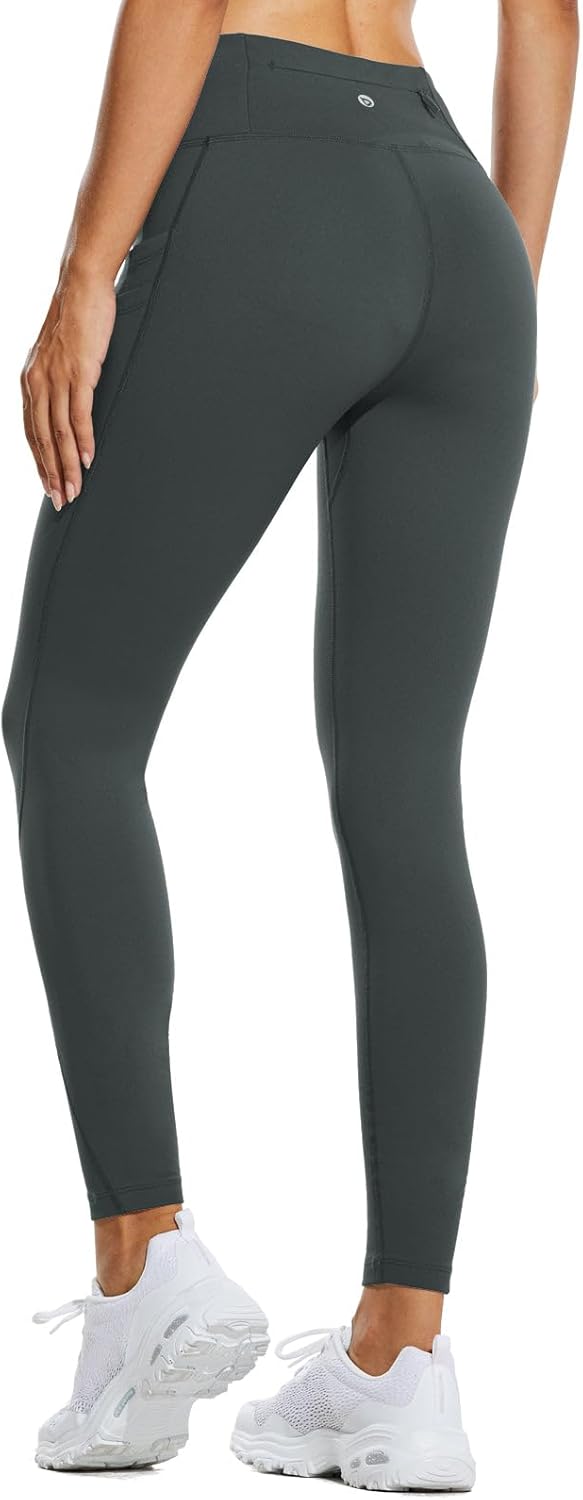 BALEAF Thermo Leggings Damen Winter Leggings high Waist Sportleggings mit Taschen Leggings yogahose