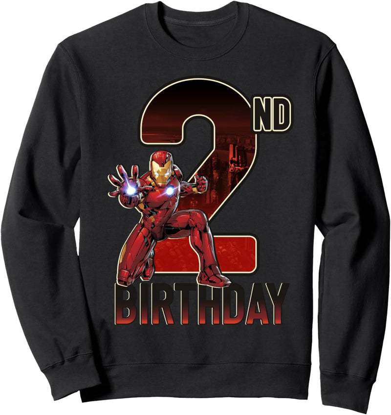 Marvel Iron Man 2nd Birthday Action Pose Sweatshirt