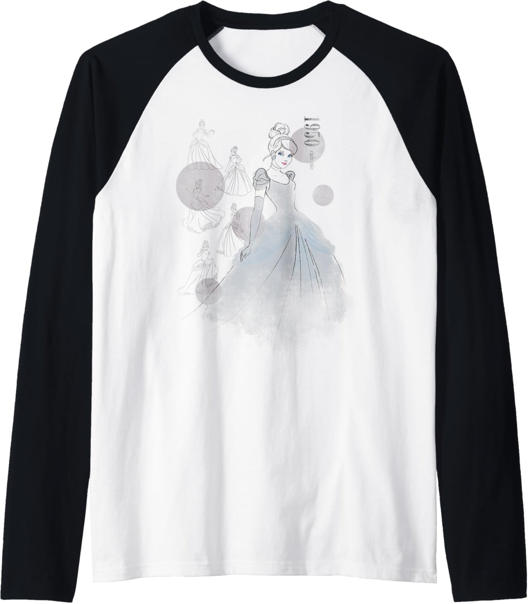 Disney Cinderella 1950 Vintage Fashion Sketch Raglan