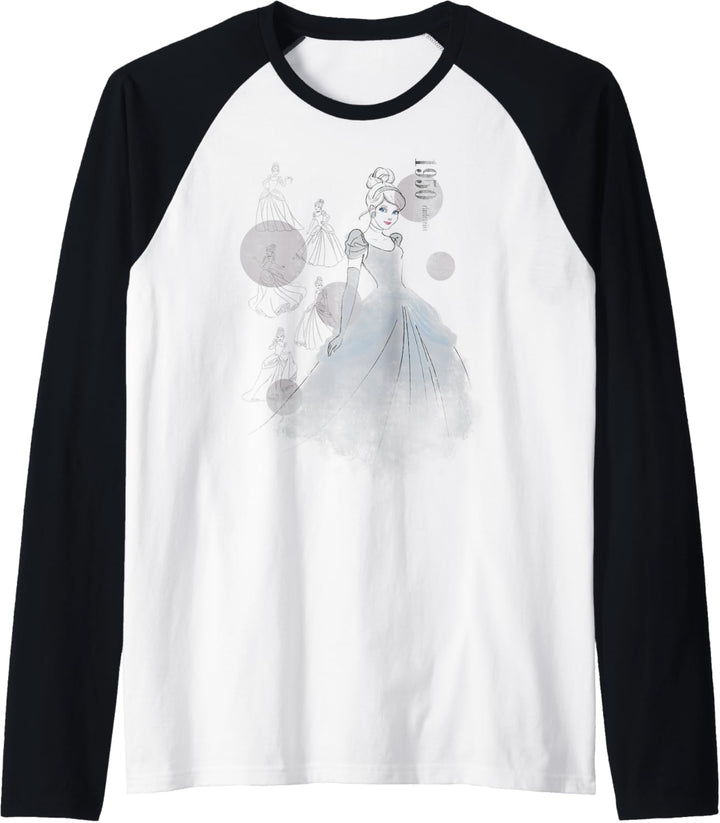 Disney Cinderella 1950 Vintage Fashion Sketch Raglan