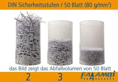 Aktenvernichter bis 9 Blatt, Mikro-Partikelschnitt (2 x 12 mm / P5) - sehr leise, auch CDs und Kredi