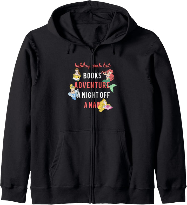 Disney Princess Holiday Wish List Word Stack Kapuzenjacke