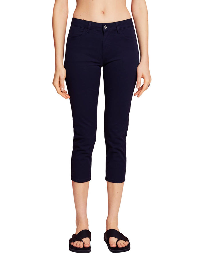 ESPRIT Damen Hose 27W / 24L 400/Navy, 27W / 24L 400/Navy