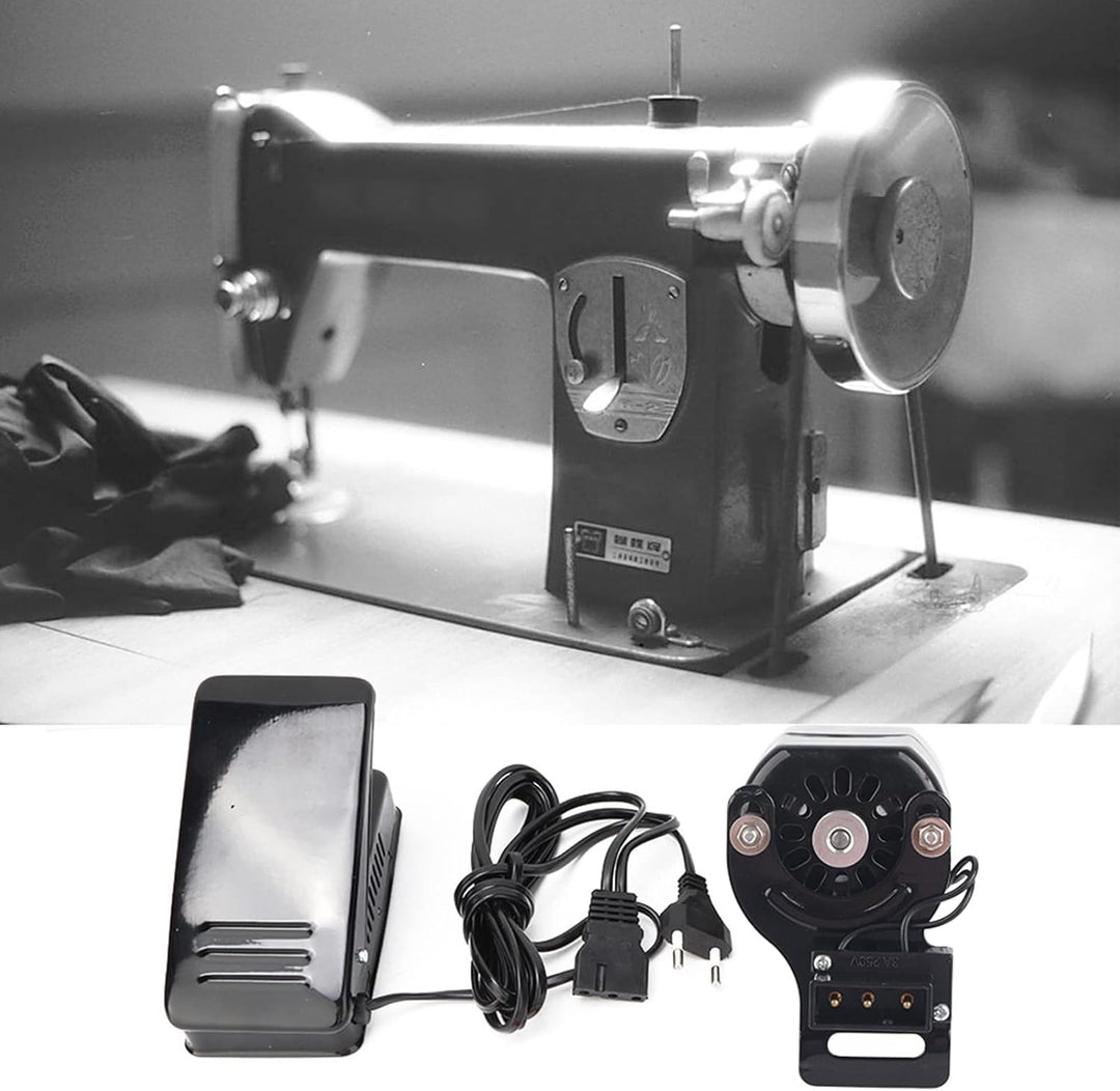 Pssopp 100W Nähmaschinenmotor Nähpedal Regler mit Variabler Drehzahl Nähmaschinenfussschalter Hausha