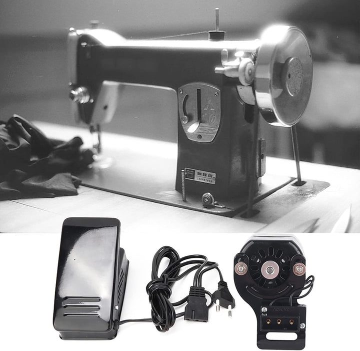 Pssopp 100W Nähmaschinenmotor Nähpedal Regler mit Variabler Drehzahl Nähmaschinenfussschalter Hausha