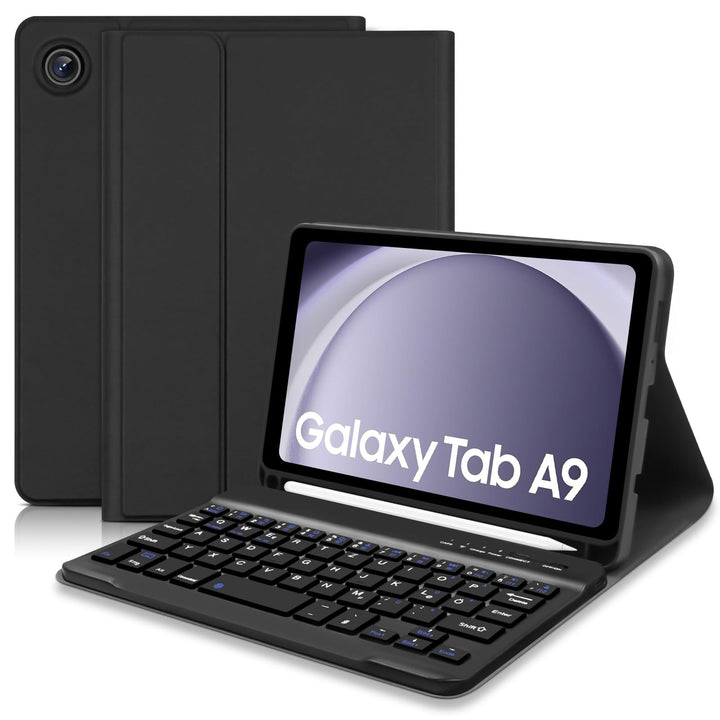 Hofsos für Samsung Tablet A9 Tastatur Hülle - Galaxy Tab A9 Hülle mit Tastatur, (Deutsches QWERTZ) T