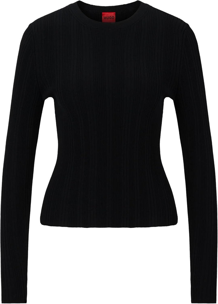 HUGO Damen Sharim Sweater L Black1, L Black1