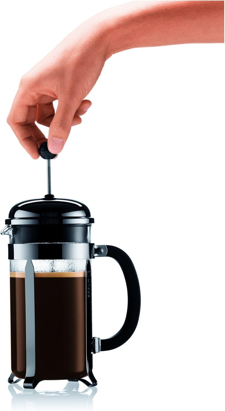 CHAMBORD SET: Kaffeebereiter, 8 Tassen, 1.0 l und Travel Mug, Edelstahl, 0.35 l