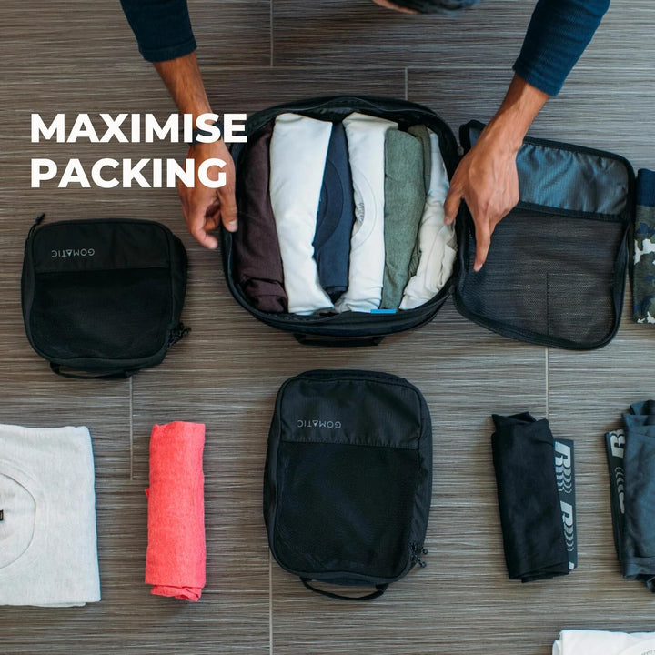 Gomatic Packing Cubes Kompressions-Gepäck-Organizer für Handgepäck, Koffer, Reisetaschen, Gross - Gr
