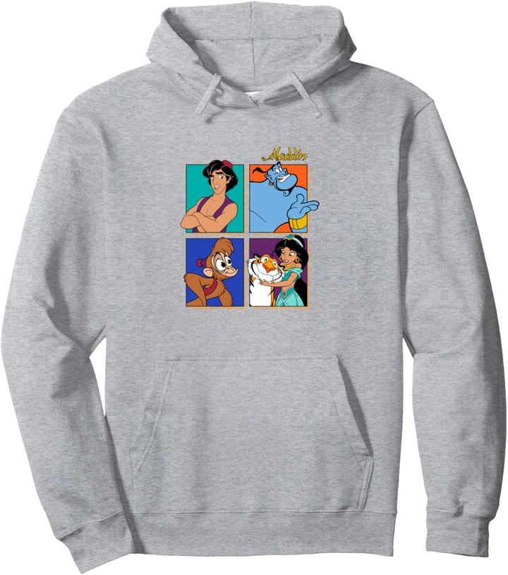 Disney Aladdin Group Shot Box Up Pullover Hoodie