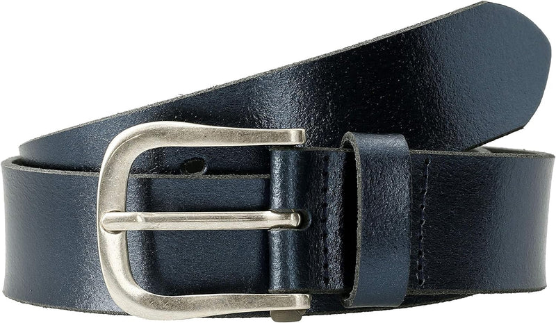 Tamaris Damengürtel - 101541 Echtledergürtel Bessy navy, silber Navy 75