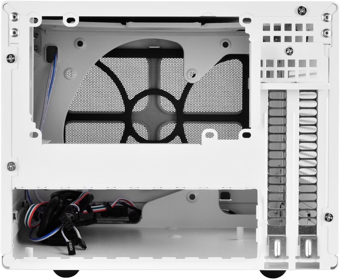 SilverStone SST-SG13WB - Sugo Mini-ITX kompaktes Cube Gehäuse, Mesh-Frontblende, schwarz-weiss, SST-