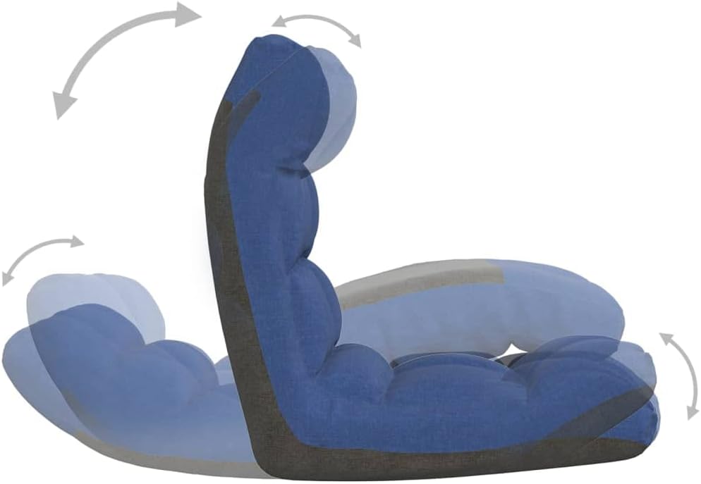 vidaXL Bodenstuhl Faltbar Schlafsessel Relaxsessel Sofastuhl Bodenkissen Bodensessel Bodensofa Relax