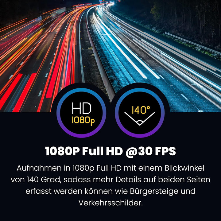 Nextbase 222 – Autokamera Dashcam Auto – Full 1080p/30fps HD Aufzeichnung - 140° Weitwinkel GSensor