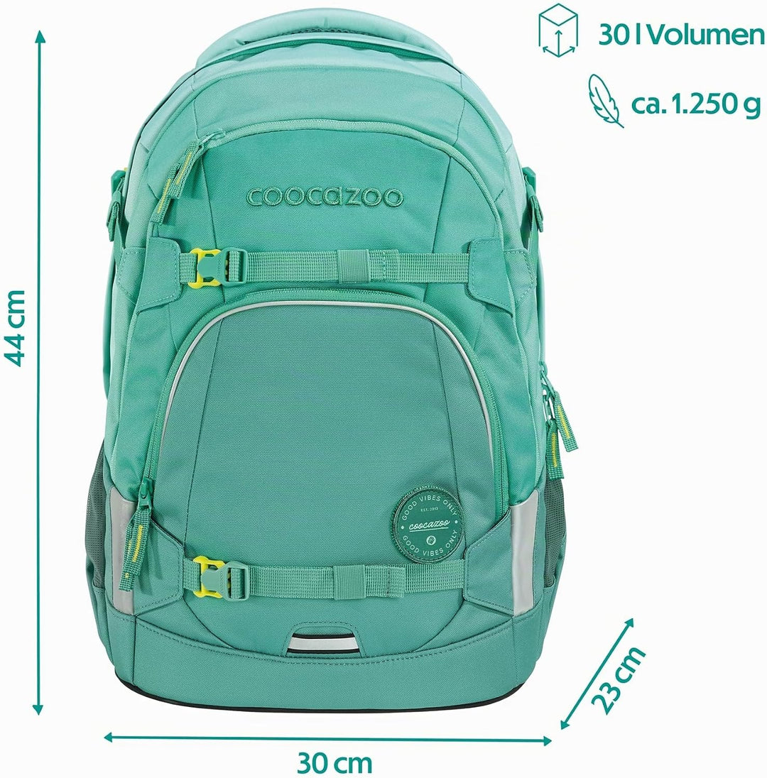 coocazoo Schulrucksack Mate, ergonomischer &amp; anpassbarer Tornister, höhen- &amp; grössenverstellbar, mit