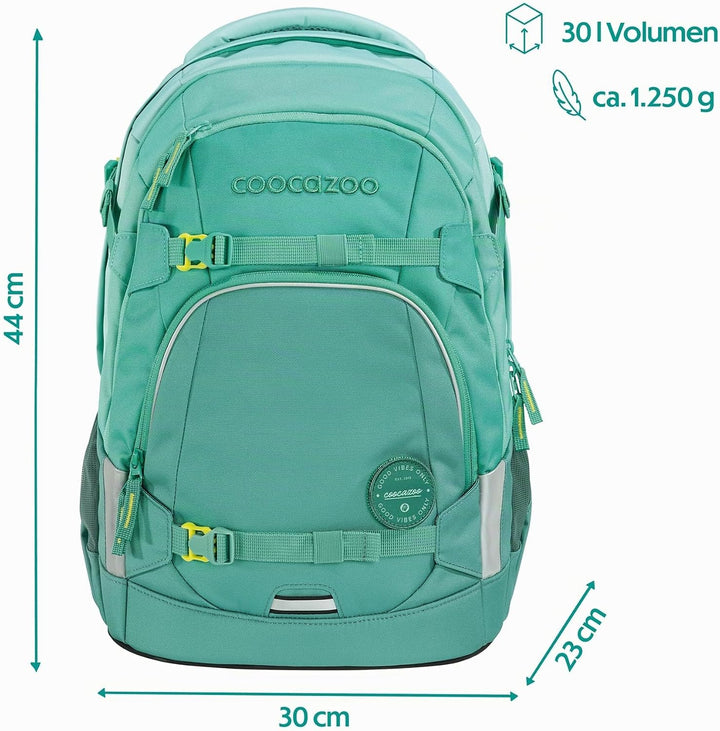 coocazoo Schulrucksack Mate, ergonomischer &amp; anpassbarer Tornister, höhen- &amp; grössenverstellbar, mit