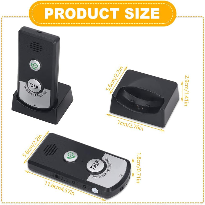 Gegensprechanlage Funk, 1000M Gegensprechanlage Haustelefon, 2 Wege Anruf Funk Wechselsprechanlage,