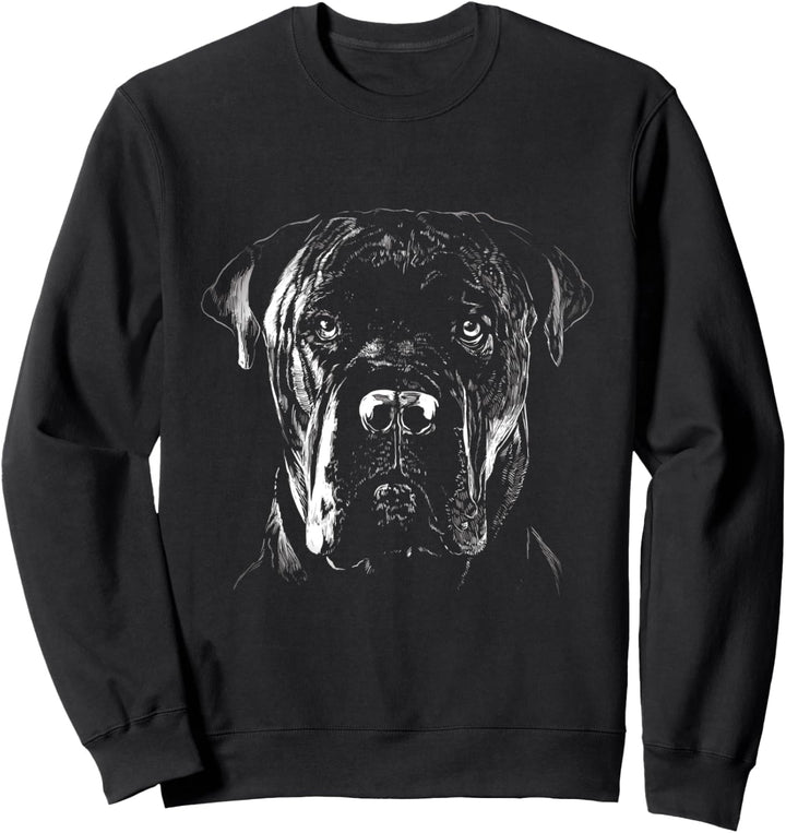 Cane Corso Italiano Hunde Portrait für Hundehalter mit Humor Sweatshirt