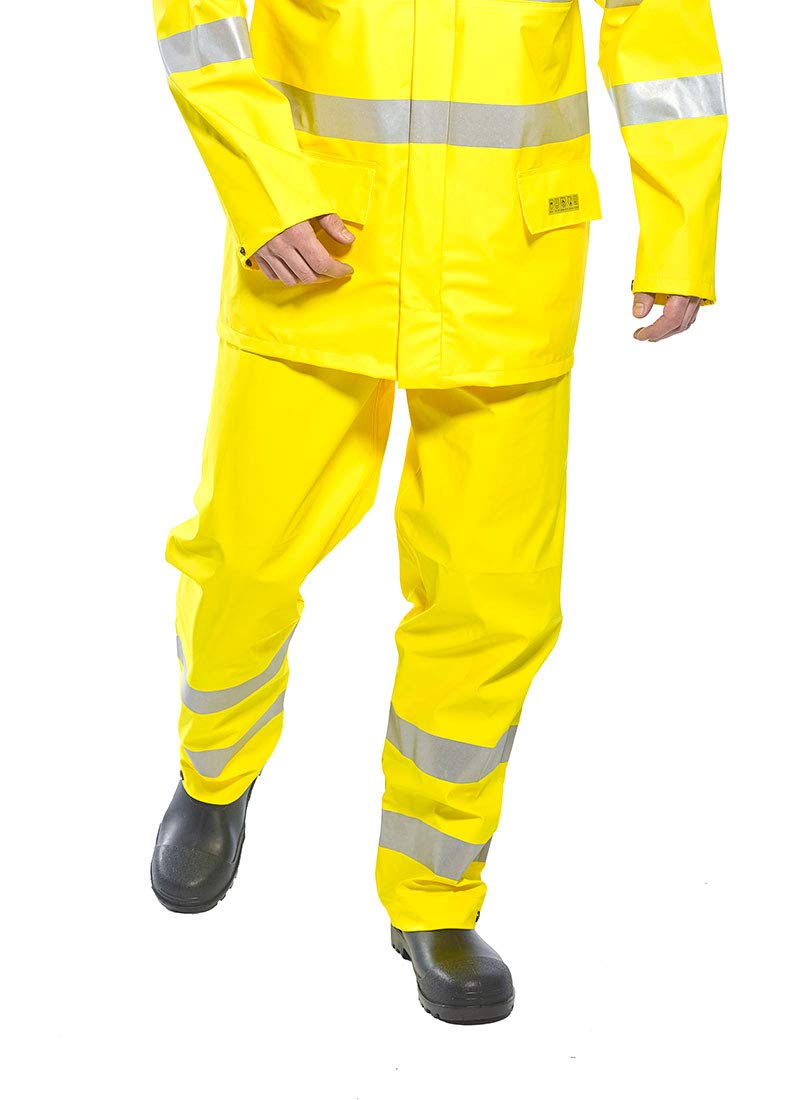 Portwest FR43YER4XL Sealtex Flame Hi-Vis Hose, Grösse 4XL, Gelb 4XL Gelb, 4XL Gelb