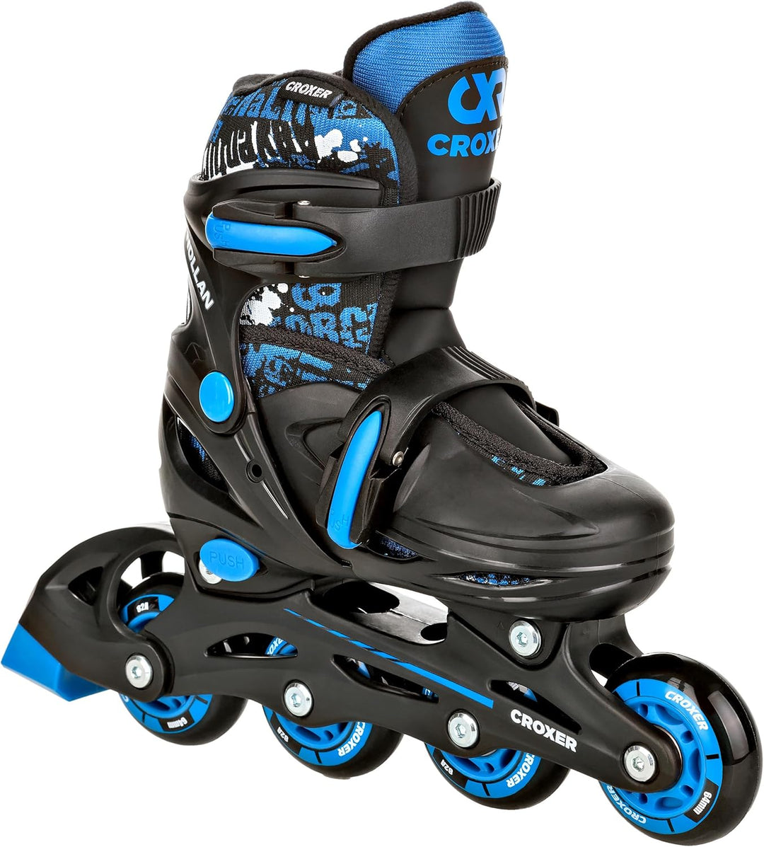 4in1 Inlineskates/Triskates/Rollschuhe/Schlittschuhe mit LED Leuchtrad verstellbar 30-33 (17,5cm-20c