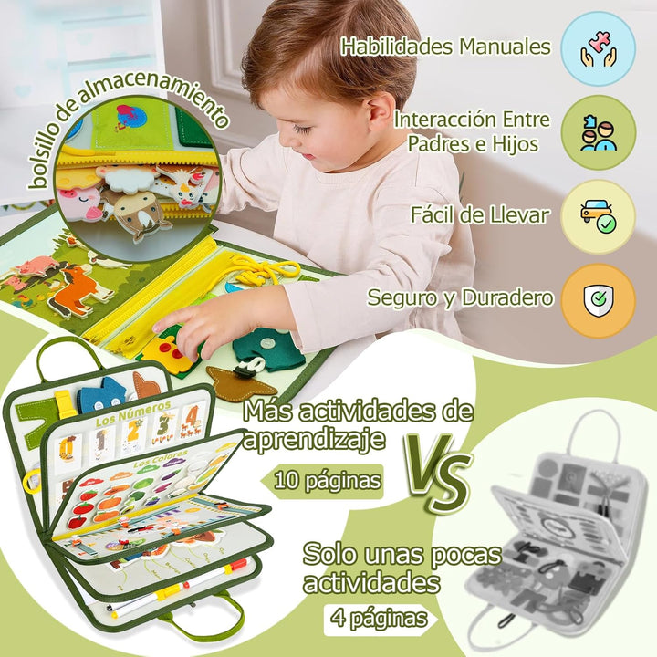 Almaxi Montessori Spielzeug ab 1 Jahr (10 in 1), 10 in 1