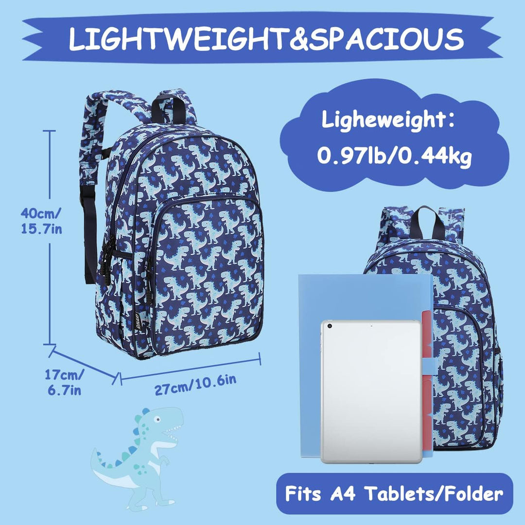 RAVUO Kinder-Rucksack für Mädchen und Jungen, niedliche Kleinkinder-Schul-Büchertasche mit Brustgurt