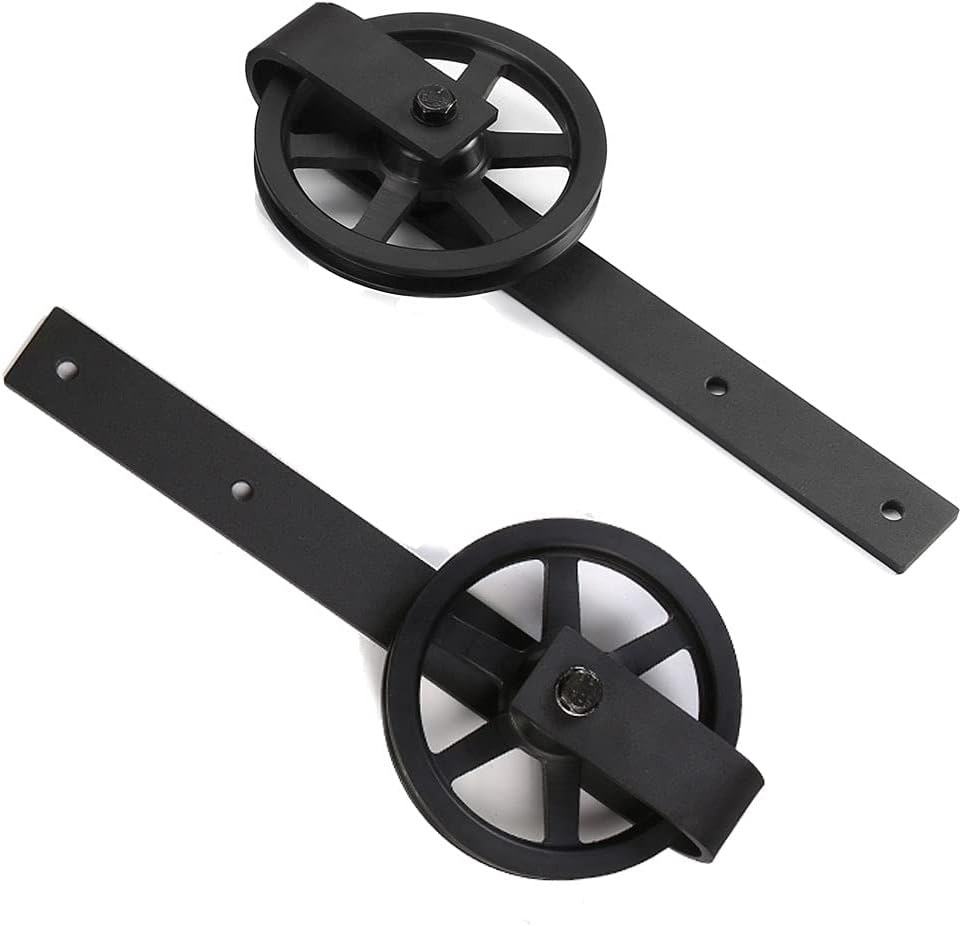 Schiebetürbeschlag 274cm Schiebetüren Schiebetürsystem Komplettset Laufschiene Rollen Set Schwarz fü