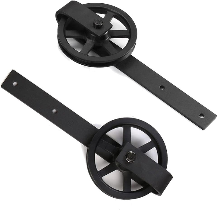 Schiebetürbeschlag Doppeltür 366cm Schiebetüren Schiebetürsystem Komplettset Laufschiene Rollen Set
