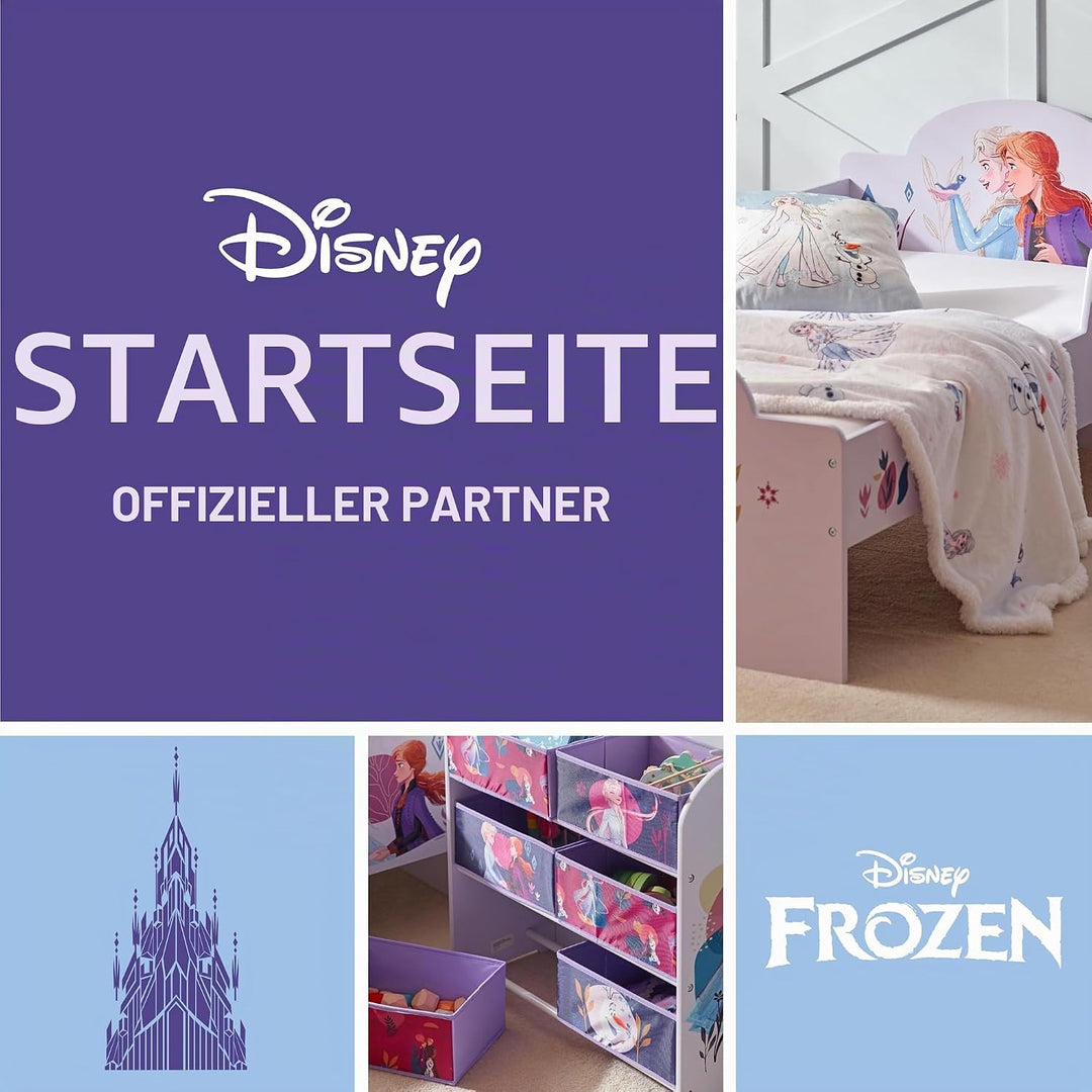Disney Frozen Kindertisch und Stühle (2 Hocker im Lieferumfang enthalten), ideal für Kunst und Handw