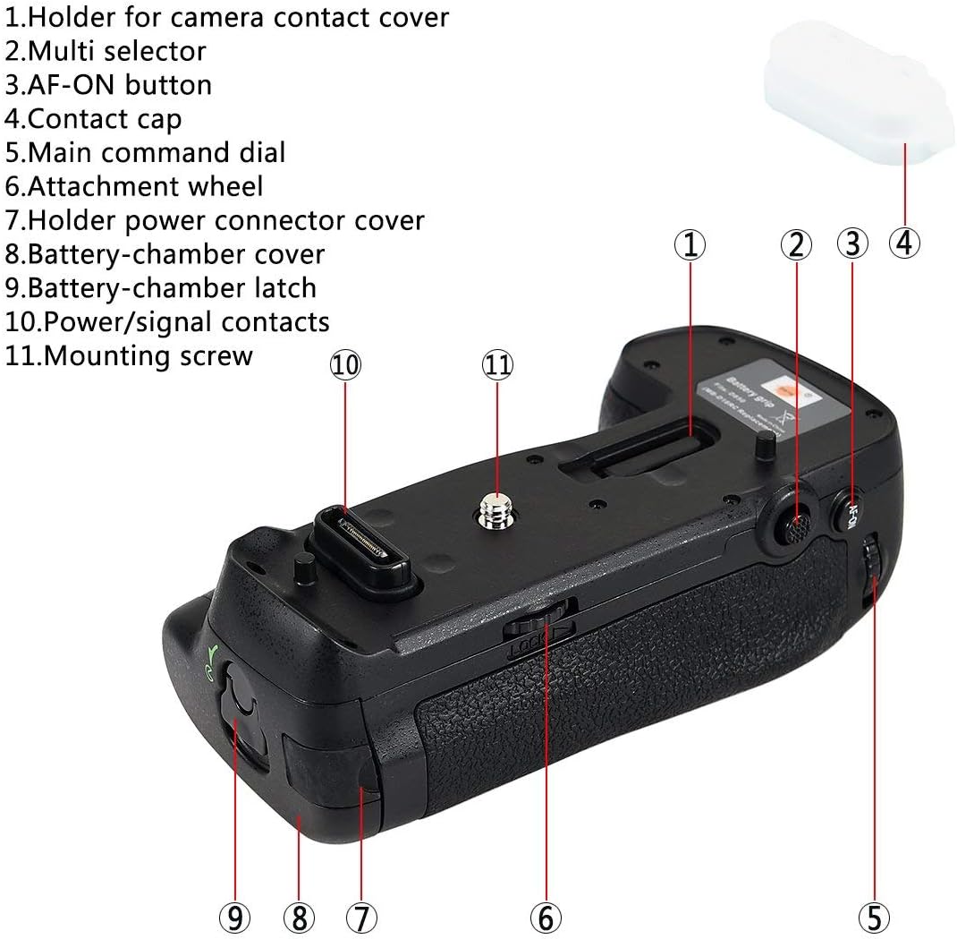 DSTE MB-D18 Batteriegriff mit Infrarot-Fernbedienung Kompatibel für Nikon D850 Digitalkamera