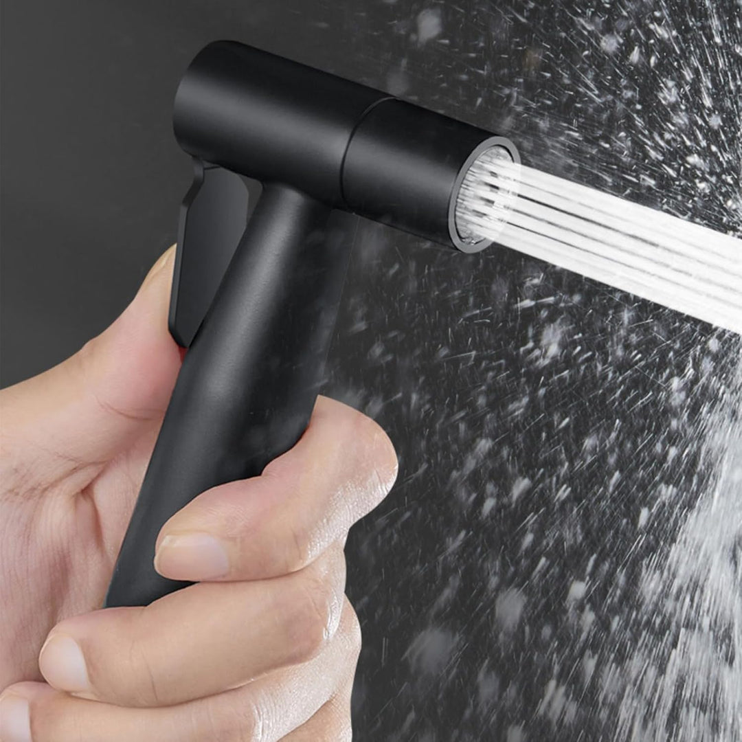 Roscid Handbrause Bad Bidet Edelstahl Duschkopf Waschbecken Set mit 3M Schlauch und 3 Adapter für G1