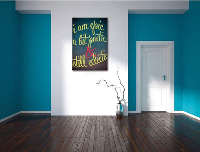 I am EPIC Leinwandbild Bild auf Leinwand, XXL riesige Bilder fertig gerahmt mit Keilrahmen, Kunstdru