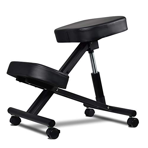 FRANKYSTAR Kniestuhl Ergonomischer Verstellbarer Kniehocker Sitzhocker Bürohocker für Zuhause und Bü