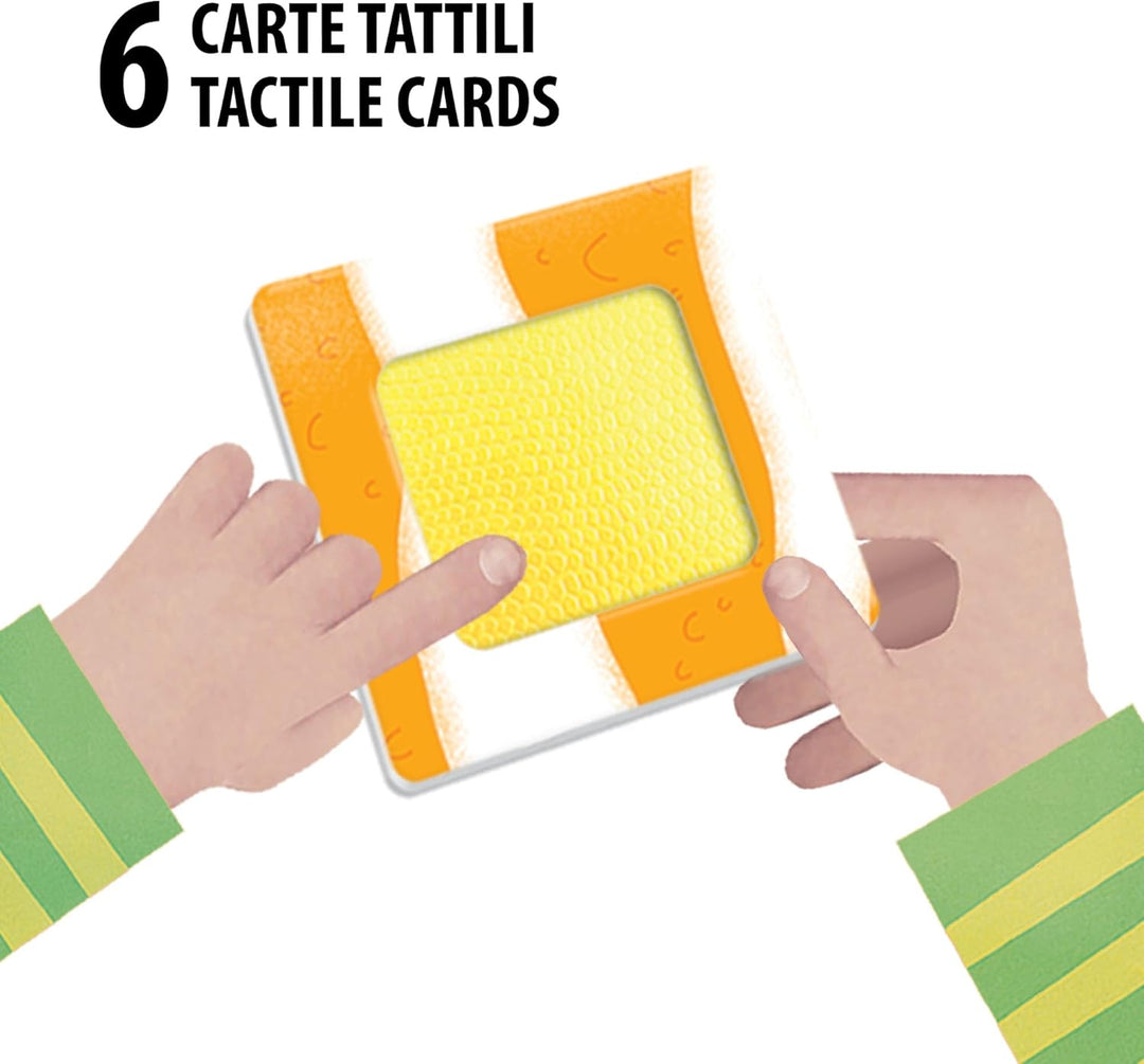 Headu - Tactile Animals Montessori Puzzle 1-4 Jahre, Mehrfarbig, IT20188