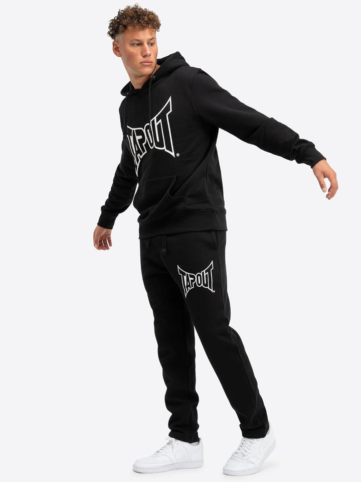 Tapout Herren Hoodie Lifestyle Basic Black/White Kapuzenpullover L Black/White, L Black/White