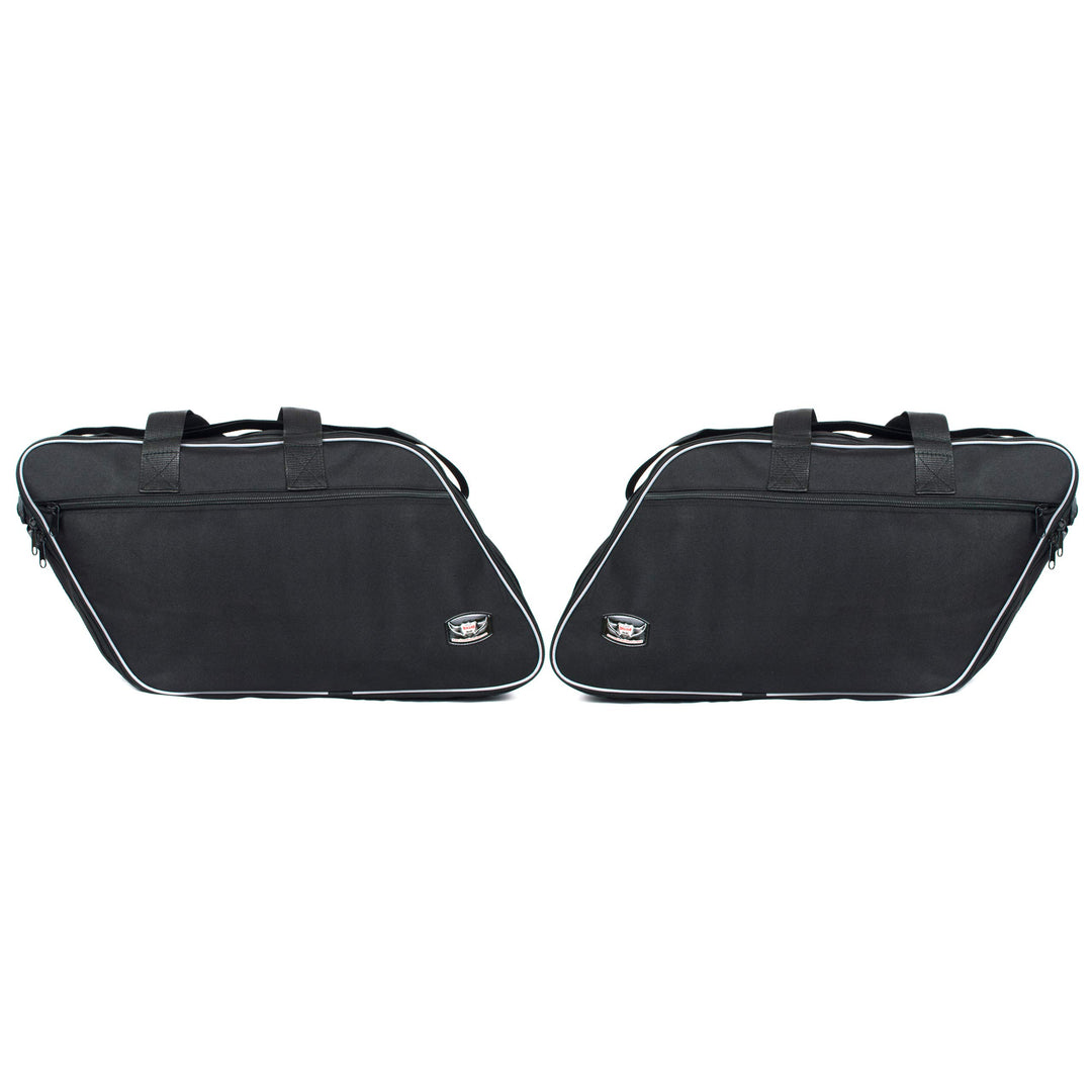 GROSSES Biker-ZAHNRAD - Packtaschen für Innenfutter für Harley Davidson Road King Electra Glide-Paar
