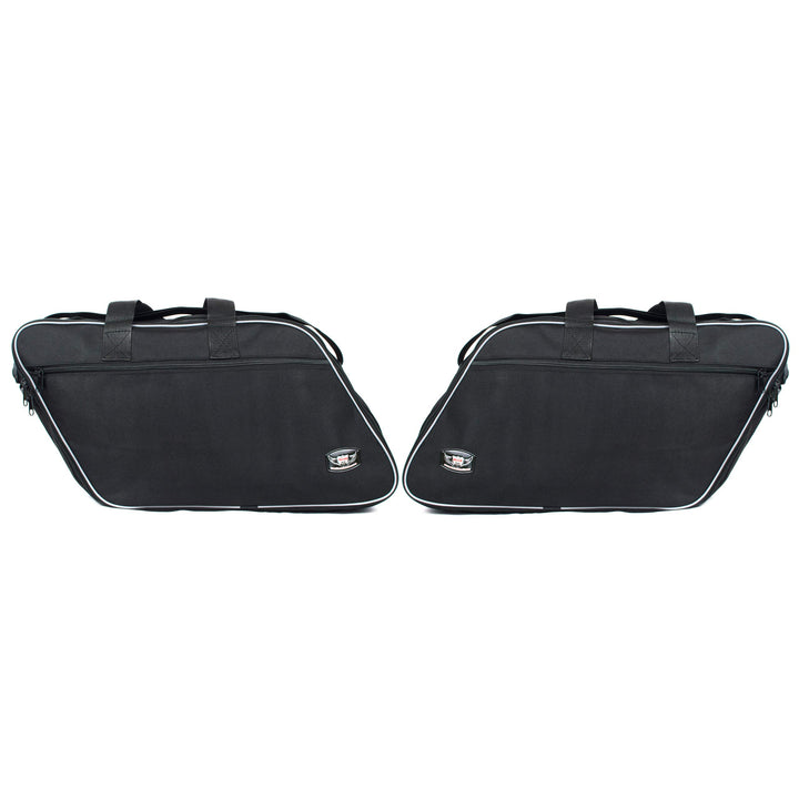 GROSSES Biker-ZAHNRAD - Packtaschen für Innenfutter für Harley Davidson Road King Electra Glide-Paar