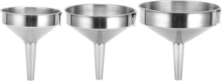 2 Stück Trichter Edelstahl Ø 15cm Grosser Verdickter Küchentrichter Edelstahltrichter Flaschentricht