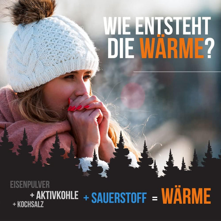 HELLO HEAT -WARMPACK- 5, 10 oder 30 Paar Sohlenwärmer in Gr. S (36-40) oder L (41-45) I Schuhheizung