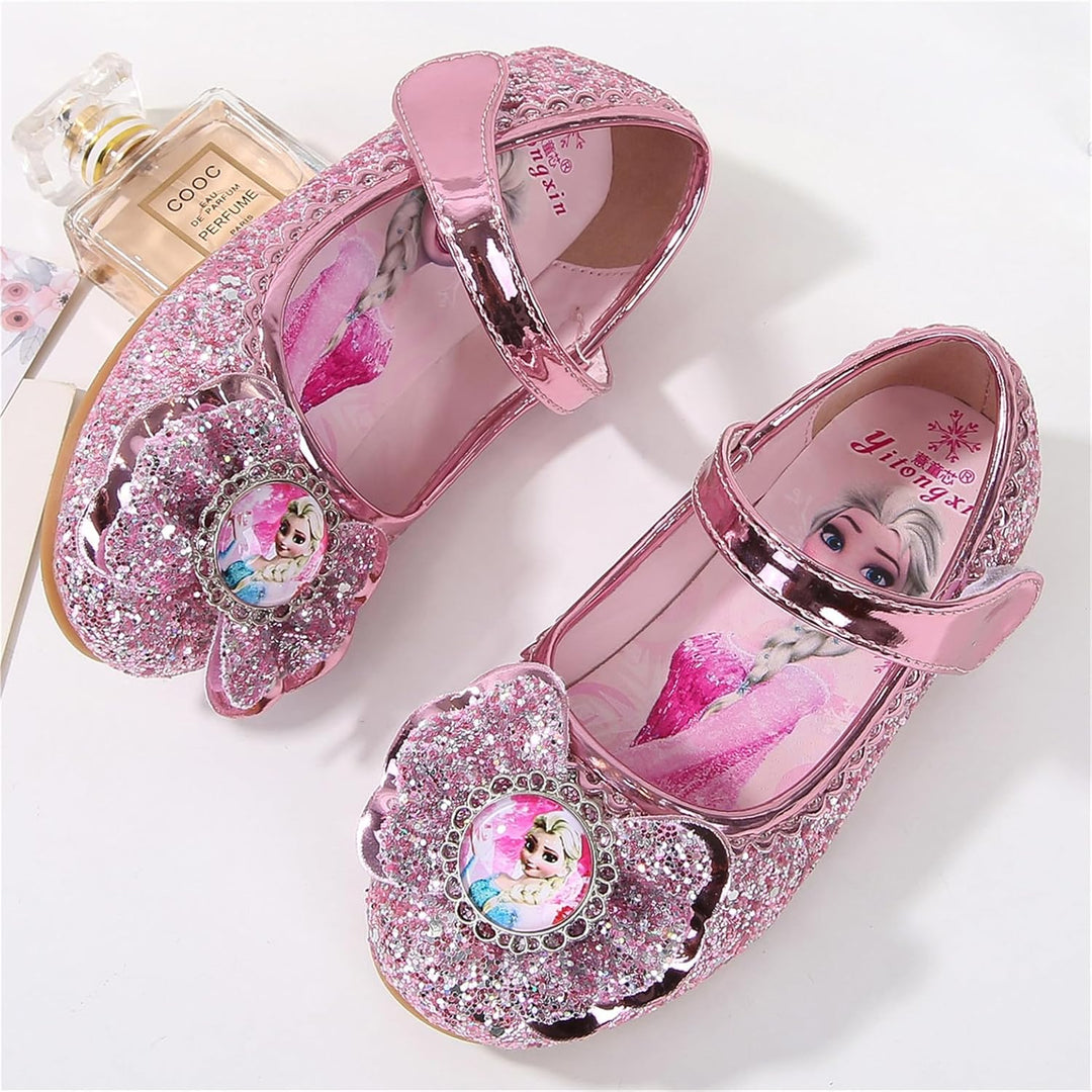 FStory&Winyee Mädchen Prinzessin Schuhe Kinder ELSA Sandalen Partei Glitzer Kristall Schuhe Mädchen