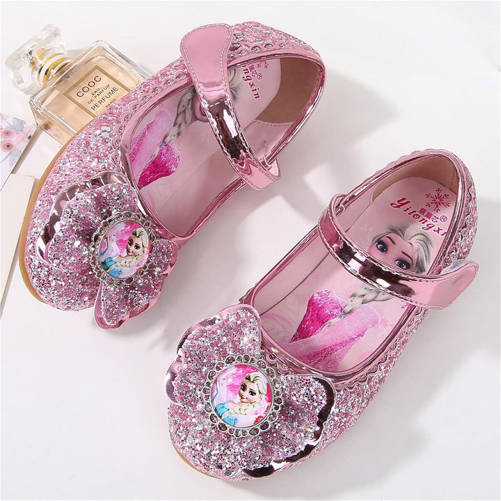 FStory&Winyee Mädchen Prinzessin Schuhe Kinder ELSA Sandalen Partei Glitzer Kristall Schuhe Mädchen
