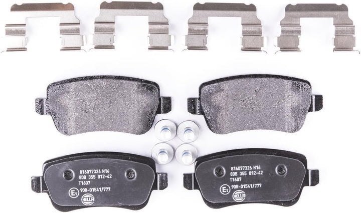 HELLA PAGID 8DB 355 012-421 Bremsbelagsatz - T1607 - Dicke/Stärke: 16.8mm - Bremssystem: Lucas - nic