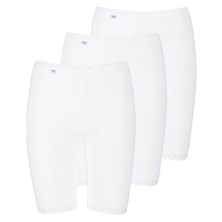 Sloggi Damen Basic+ Long Panty 40 3 X Weiss, 40 3 X Weiss