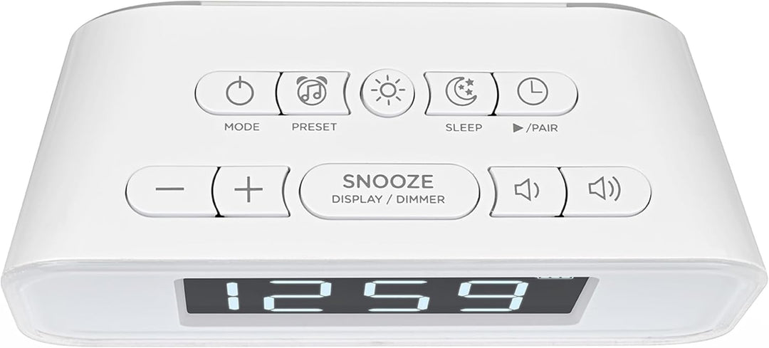 Silva Schneider UR 4200 BT – Kompaktes UKW-PLL-Uhrenradio mit Akku, Bluetooth, Dual-Alarm, Nachtlich