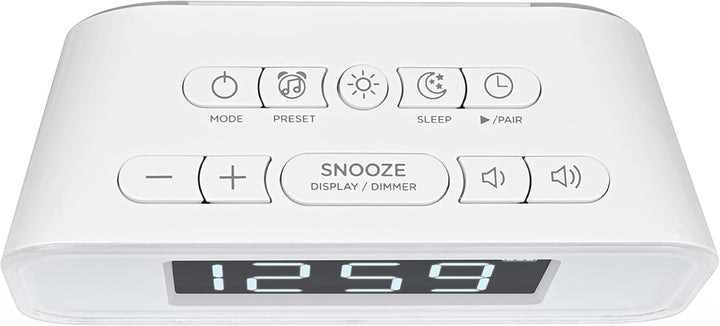 Silva Schneider UR 4200 BT – Kompaktes UKW-PLL-Uhrenradio mit Akku, Bluetooth, Dual-Alarm, Nachtlich